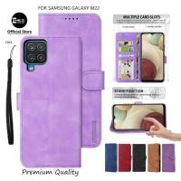 ราคา Samsung Galaxy M22 Flip Case Leather - Casing Dompet Case Wallet Leather Flip Case Samsung Galaxy M22 Casing hp Leather Wallet Flip Cover Wallet (46002687865)