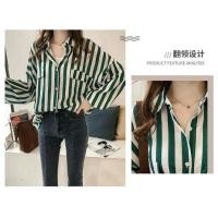 ราคา #เสื้อเชิ้ตแขนยาวคนอ้วน #เสื้อเชิ้ตสาวอวบ สีเขียว (20394660787)