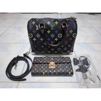 ราคา LV VIP GIFT มือสอง ของแท้ 100% กระเป๋า LV Speedy size 25 ขายพร้อมกับกระเป๋าสตางค์ (26442012534)