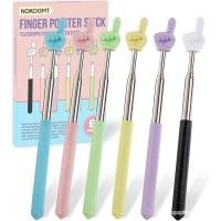 ราคา 6PCS Finger Pointer Stick สําหรับห้องเรียน – ขยายครู Pointer Stick และ Pointer Finger Tool – สีสัน Hand Pointer Stick สําหรับ Presentations–Telescopic Pointer Stick–Classroo (54052350990)