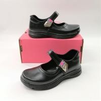 ราคา Vicky รองเท้านักเรียน หญิง แบบตัวล็อค พื้นหนานุ่มใส่สบายเท้า สีดำ รุ่น K1 M, K1L, K1XL Size 32-46 (5517998915)