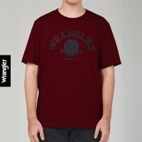 ราคา WRANGLER เสื้อยืดแขนสั้นผู้ชาย ทรง Regular รุ่น WR F125MTSSF11 สีแดง (41559582839)