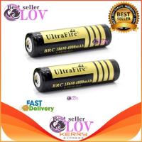 ราคา LOV ถ่านชาร์ต แบตลิเทียม ถ่านชาร์จ 18650 3.7V 4000 mAh - สีทอง (2 ก้อน ) (7914546835)