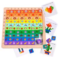 ราคา เล่นได้ 6 แบบ กระดานบล็อกไม้ลูกบาศก์ 100 ช่อง ✅ พร้อมการ์ดโจทย์ (29377599651)