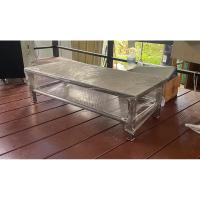 ราคา โต๊ะเตี้ยสแตนเลสมือสองขนาด40x90x26ซม (23152511319)