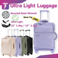 ราคา ไนลอน Ultralight Premium ผ้ากระเป๋าเดินทางเปิด 2.6 กก. 20"Cabin & 3.2 กก. 24"Cargo ขนาด 前开布行箱 超箱C (40622799353)