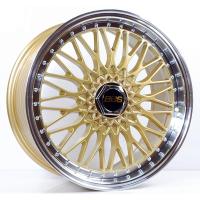 ราคา ล้อแม็กซ์ BBS RS สีทองขอบเงา 8.5-18นื้ว 5รู114/5รู112 ET35 [21948] (26432521981)