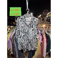 ราคา เสื้อสีขาวดำลายม้าลาย แขนยาว อก 36“-38” (26674524758)