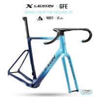 ราคา Lexon GFE Ultralight Full Carbon Gravel Bike Frameเข้ากันได้กับล้อ 700C & 650B สําหรับกรวด Off-Road & Cyclocross ขี่ | ดิสก์เบรกพร้อมเฟรมประสิทธิภาพสูง (26484711045)