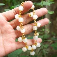 ราคา สร้อยข้อมือหยกตุ้งติ้ง สีขาว ปลีก-ส่ง (หยก หยกพม่า สร้อยข้อมือหยก หยกแท้) (1912567871)