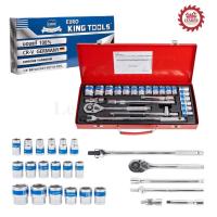 ราคา EURO KING TOOLS ชุดประแจบล็อก 24 ชิ้น ขนาด 1/2 (4หุน)ชุดดอกไขควง ชุดบล็อค ชุดบล็อก ชุดประแจ เครื่องมือช่าง งานขอแท้ทนสวย (18456606225)