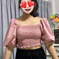 ราคา **มือสอง** เสื้อสีชมพู แขนตุ๊กตา (26688728796)