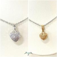 ราคา จี้รูปหัวใจ จี้ทองคำ/ทองคำขาวแท้18Kอิตาลี (28658650284)