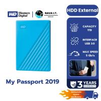 ราคา WD HDD External 1TB My Passport USB 3.0 Blue [External HDD ฮาร์ดดิสก์พกพา 2.5"] (42001289070)