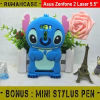 ราคา Asus Zenfone 2 Laser 5.5 ZE550KL - STITCH 3D Cute Soft Case Cute silicone Rubber Character (9022004776)