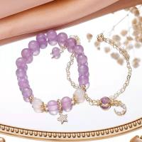 ราคา CareU สร้อยข้อมืออเมทิสต์(Amethyst) สร้อยข้อมือหินลาเวนเดอร์ อเมทิสต์และหินอาเกตสีขาวนำโชคลาภหินธรรมชาติแท้ (16606029965)