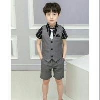 ราคา ชุดออกงานเด็ก เซทออกงานสีเทาสุภาพ (2285887161)