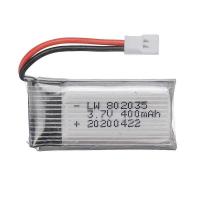ราคา ❥ แบตเตอรี่ Lipo ขนาด3.7V 400Mah 802035แบตเตอรี่และที่ชาร์จสำหรับฮับซาน X4 H107 H107l H107d Jd3 (27230739305)