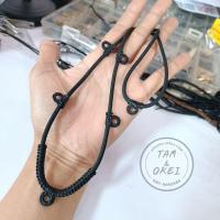 ราคา สร้อยคอเชือกร่ม ขนาด 3 มิล ถักห่วง แขวนพระเครื่อง 6 องค์ หน้า 5 องค์ หลัง 1 องค์ (27600243200)