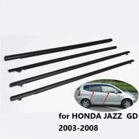 ราคา 4เส้น Jazz GD คิ้วรีดน้ำประตู2003 คิ้วรีดน้ำยางรีดนำ้ขอบกระจก Honda Jazz GD ปี2003-2007 OEM (28985398221)