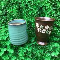 ราคา แก้วน้ำชางานปั้นดินเผาญี่ปุ่น 2 สไตล์ ขนาด 2.5-3” #เซรามิคมือสองญี่ปุ่น (9812708738)