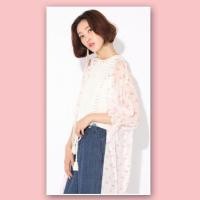 ราคา Lowrys farm เสื้อคลุมซีทรูลายนกฟามิงโก้ (24994832667)