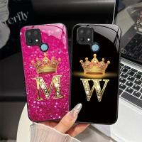 ราคา สําหรับ OPPO A15 A15S A35 เลนส์ป้องกันกระจกนิรภัยเคสโทรศัพท์ OPPOA15 OPPOA35 15 S 4G แฟชั่นมงกุฎเริ่มต้นกรณีตัวอักษร (40313549777)