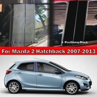 ราคา Mazda2 (2007-2013) สติกเกอร์คาร์บอนไฟเบอร์คาร์บอนเสากลางหน้าต่าง ตกแต่งสำหรับ Mazda2 (2007-2013) (12595747208)