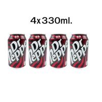 ราคา Dr Pepper Can - Sparkling Fruit Flavour Soft Drink 4x330ml.-เครื่องดื่มอัดลมรสผลไม้อัดลม 4x330ml. (44006289268)