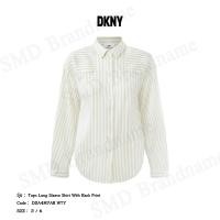 ราคา DKNY เสื้อเชิ้ตแขนยาว รุ่น Tops Long Sleeve Shirt With Back Print Code: D2A4M7AB WT7 (29323393668)