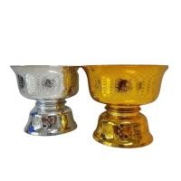 ราคา พานลาว พานรัฐธรรมนูญ 14,16,18,20,22,24 ซม. ขนาดกลาง-ใหญ่ 6 ขนาด พานเงิน พานทอง เนื้อกะหลั่ยอย่างหนา ยี่ห้อตองเก้า ถูกสุด (14407056936)