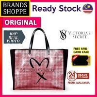 ราคา Victorias Secret เลื่อมขนาดใหญ่ Tote ผ้าใบช้อปปิ้งกระเป๋า Beg Wanita 维多利亚vary Powder กระเป๋า Tote Tote กระเป๋า VCHB-294 (40850783845)