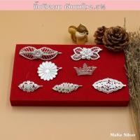 ราคา กิ๊บติดผมเงินแท้92.5% (เงินแท้ไม่ชุบไม่ลอก) แถมฟรีน้ำยาล้างเงิน 30ml : MaKe Silve (14664366391)