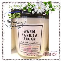 ราคา Bath & Body Works / Single Wick Candle 7 oz. (Warm Vanilla Sugar) (28743823962)