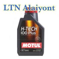ราคา ✅❣️ของแท้ ❣️ Motul H-Tech 100 Plus 100% synthetic 10W-40 โมตุล น้ำมันเครื่องสังเคราะห์ 1 ลิตร (20394806937)