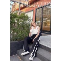 ราคา ชุดเซ็ต 2 ชิ้น เสื้อสายเดี่ยว กางเกงวอร์ม ไซส์ L New งานป้าย widelia@real (24167288728)