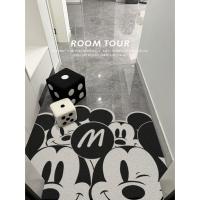 ราคา มิกกี้ขาวดำพรมPVC ดักเศษฝุ่นหน้าประตู พรมดักฝุ่น พรมหน้าบ้าน ยึดติดพื้นดี แฟชั่น (20388516005)