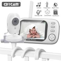 ราคา 3.5 นิ้ว Baby Monitor พร้อมกล้อง LCD Electronic Babysitter ไร้สาย 2 Way Audio Talk Night Vision วิดีโอ Nanny วิทยุกล้องเด็กพร้อมขาตั้ง (28877043728)