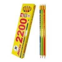 ราคา Horse ดินสอไม้ ดินสอดำ ความเข้ม HB ตราม้า รุ่น H-2200 ( 12 ด้าม / กล่อง ) (43624281231)