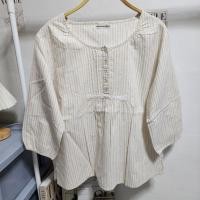 ราคา bon coeur જ⁀➴ ♡ เสื้อคอกลม แขนสามส่วน ทรงปล่อย งานน่ารัก (44058890161)