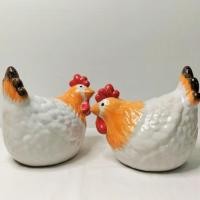 ราคา ตุ๊กตาแต่งสวนตัวใหญ่ 7*9นิ้ว ไก่เซรามิค ไก่แจ้ (คู่) สีขาวส้ม ตุ๊กตาเซรามิคแต่งสวน ตุ๊กตาจัดสวนหย่อม (27601142697)