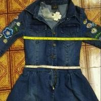 ราคา เดรสยีนส์ปักลายดอกไม้ (1406789486)