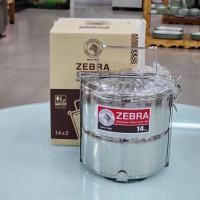 ราคา zebra ปิ่นโต 14 ซม. 2 ชั้น หัวม้าลาย (22250115661)