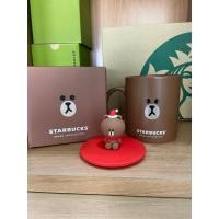 ราคา Starbucks Line Friends แก้ว Mug Brown Bear Topper 12oz. (23981222755)