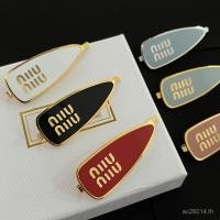 ราคา คลิปผมแฟชั่นโลหะพลอมเงาด้าน เหมาะสำหรับทุกสไตล์ Miu Miu GB6W (44374956041)