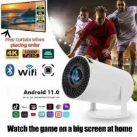 ราคา HY300 โปรเจคเตอร์แบบพกพา 4K HD Android 11 Wireless 5G Wifi + Bluetooth 4.2 Smart Mini Projector (หน้าจอฟรี) (52401758127)