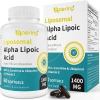 ราคา Liposomal Alpha Lipoic Acid 1400mg Softgels, ALA อาหารเสริม L-Carnitine 1000mg, Ubiquinol (Active CoQ10) 100mg และวิตามินอี 10mg,Alpha-Lipoic Acid สําหรับสารต้านอนุมูลอิสระ, Need,Ene (56852351267)