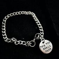 ราคา ข้อมือโซ่ จี้กลม สลักชื่อ กำไลข้อมือ กำไลข้อมือโซ่ (378371883)