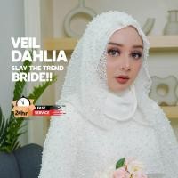 ราคา [DAHLIA VEIL และ CAPE] Nikah, Bride Veil, Veil Minimalist, Veil Off white (49802945377)