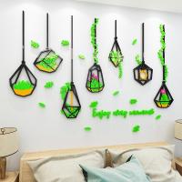 ราคา สติ๊กเกอร์สร้างสรรค์ พืชสีเขียวประตูกระจกกาวในตัวห้องนอนตกแต่งผนังระเบียงสติ๊กเกอร์ติดผนังกันน้ําสติกเกอร์หน้าต่าง3งสามมิติอะคริลิสติ๊กเกอร์ติดผนังประตูกระจกทางเข้าทางเดินตกแ (25976611969)